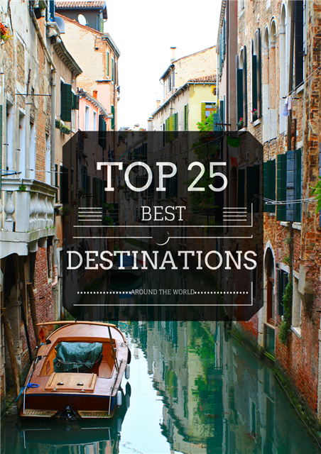 The "Top 25" Best Destinations in the World via <a href="/worldofwlust/">World of Wanderlust</a> bit.ly/1BnDlU1 #YLiving