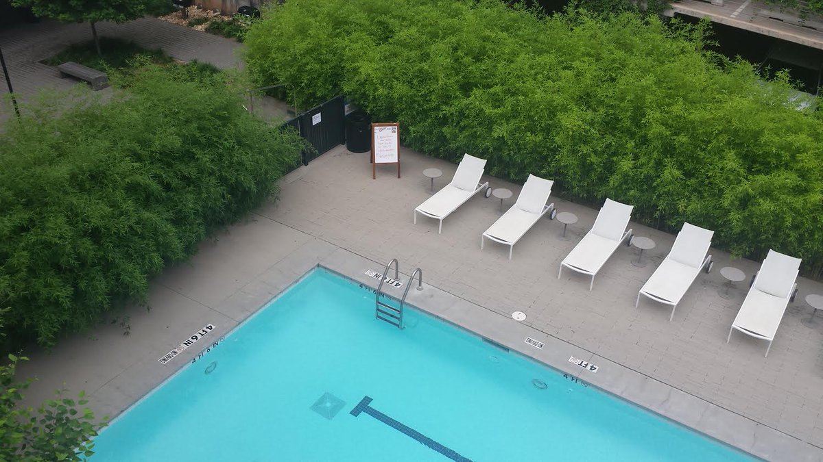 levelokc's tweet image. That sign says "free poolside delivery to LEVEL residents from @UrbanJohnnie !" ~where do you live? Urban Living!