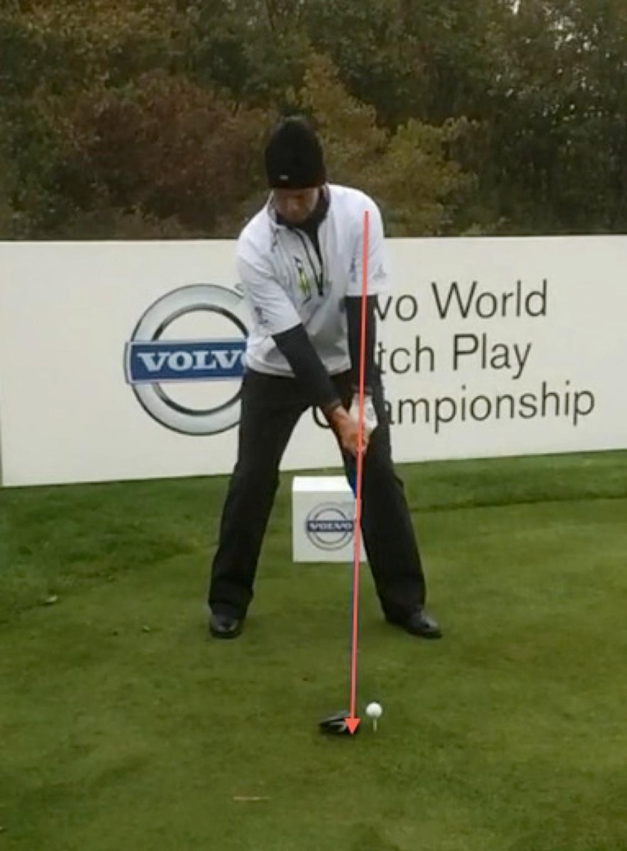 DSTGolf's tweet photo. Driver Address Position of arguably the best ball striker alive today Shaft aligned with lead shoulder #lineoftension http://t.co/jSMCACpwSj