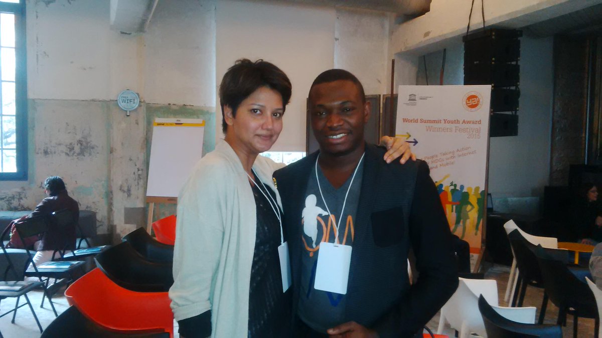 iakhimien's tweet image. With Sallyann Della Casa, one of the amazing WSYA jurors/mentors #WSYA @youthaward