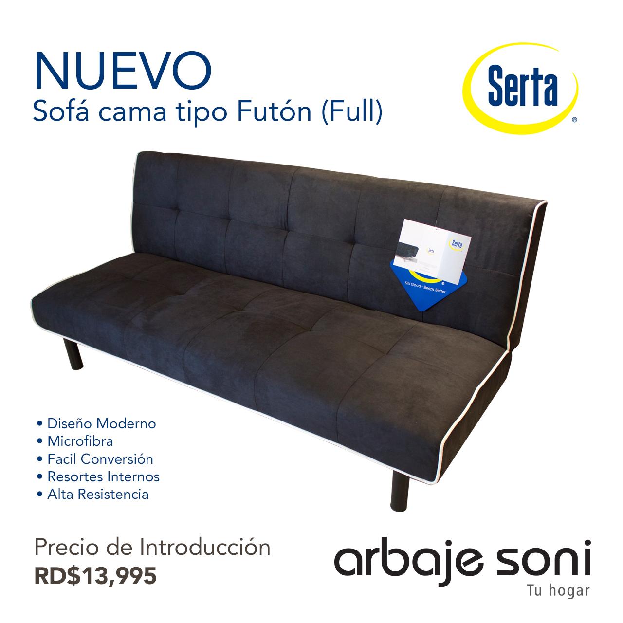 Citar Observar Matemáticas Arbaje Soni Decor on Twitter: "NUEVOS: Sofá cama tipo Futón marca Serta.  Excelente calidad, resortes internos, espuma de alta densidad y más.  http://t.co/pqHY1ysstG" / Twitter