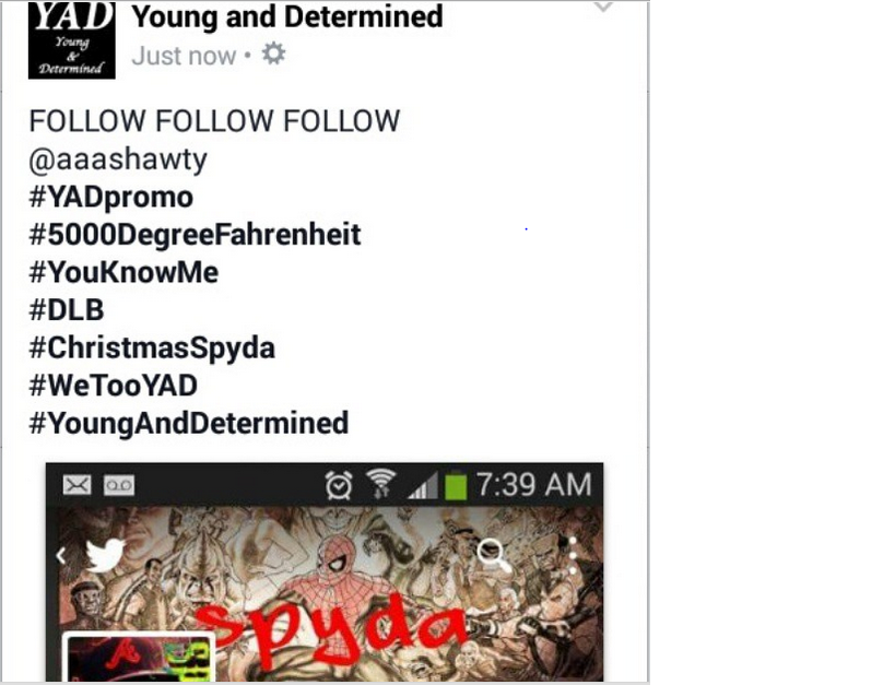 TEAMWE_SOYAD's tweet photo. FOLLWO @aaashawty NOW !! #YADmember
#Artist #YADEditor
#YADish
#DLB
#YouKnowMe
#salute...to the #younganddetermined http://t.co/hF0LyEjNhe