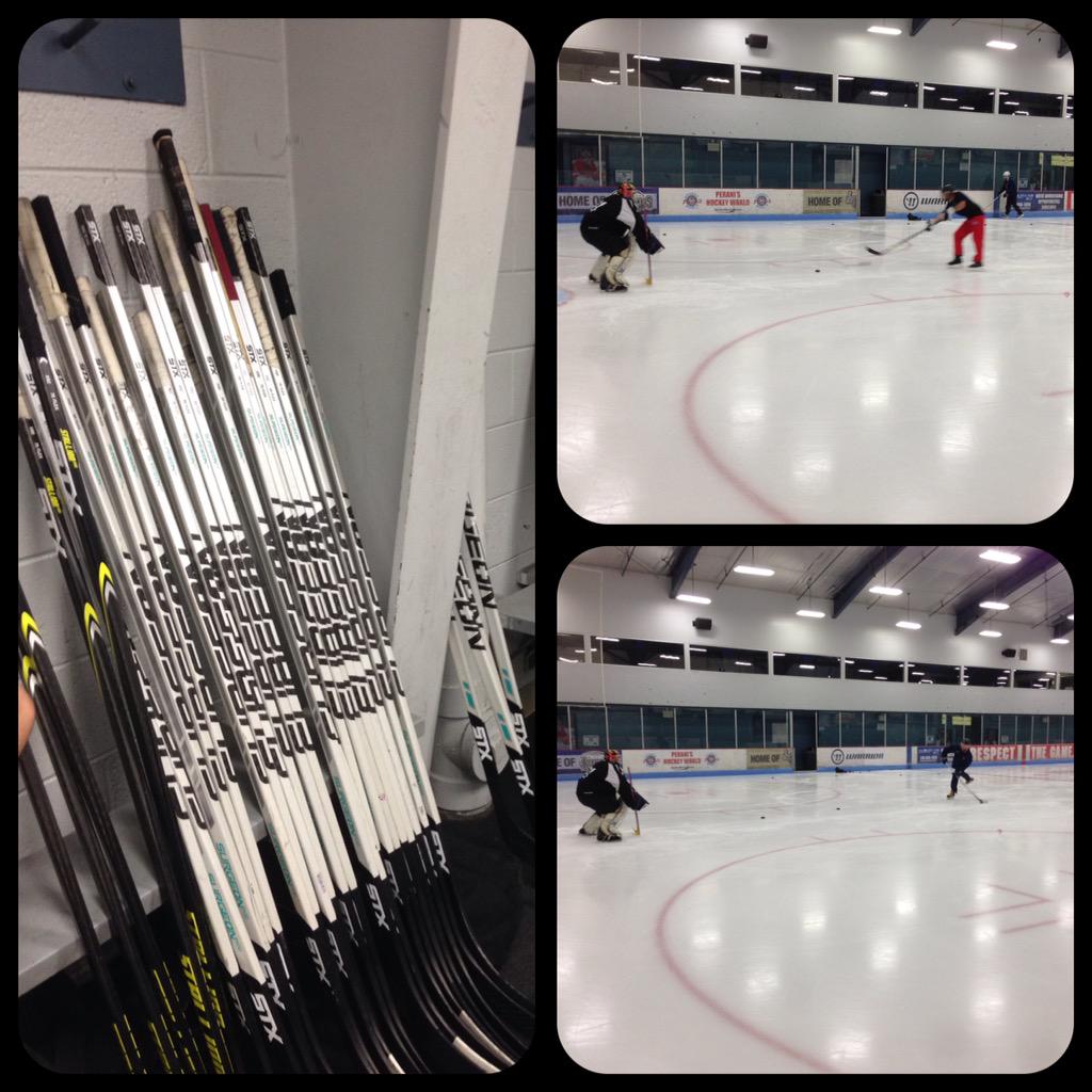 hockeyworld's tweet image. About to step on the ice and demo some @stxhockey gear!  #playwithprecision