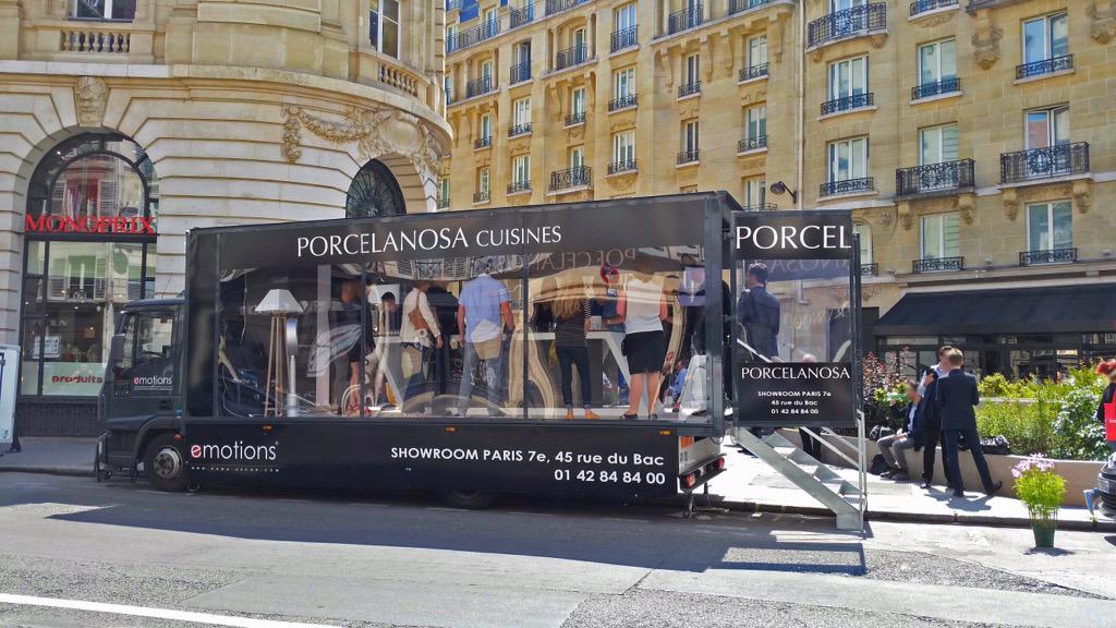Bevenements's tweet photo. @MINI venez découvrir notre #Transparent43 aux couleurs de Porcelanosa aujourd'hui Rue du Bac, Paris 7ème http://t.co/5WkXVWgkKX