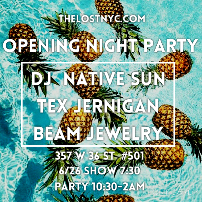 Come #getlost with the crew <a href="/THELOSTNYC/">The Lost Collective</a>'s Opening Party <a href="/DjNativeSun/">Nativesun</a> will spin your SS@S OFF!  thelost.thundertix.com