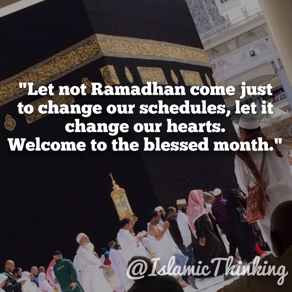 Welcome to the blessed month. #Ramadhan