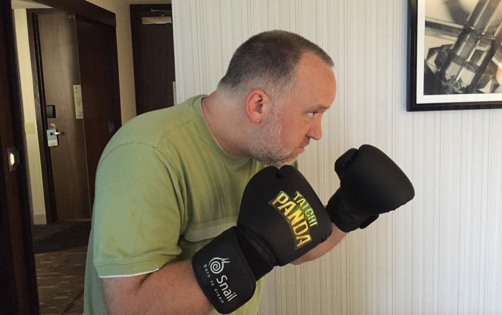 appletell's tweet image. At #E32015, it's all swag and games until someone receives a minor concussion.