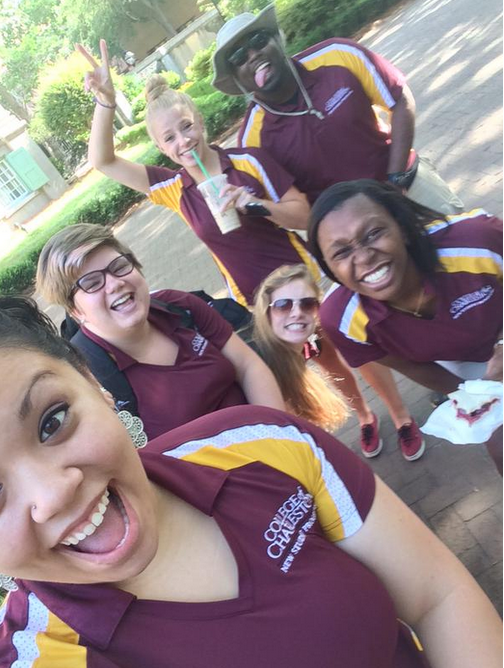 CofC's tweet photo. .@CofCOrientation can't wait to have the first #CofC19 #orientation group on campus Monday! #SoClose #NextStopCofC http://t.co/t0RByUL6Nu