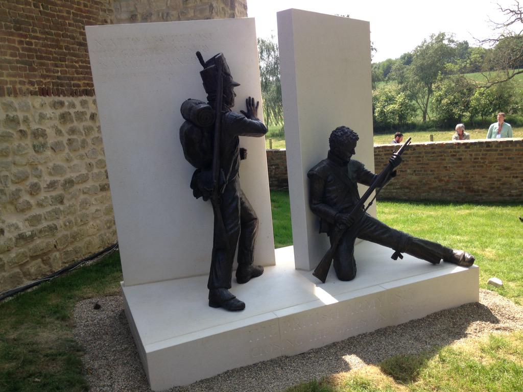 LDLightCav's tweet image. CO: Huge privilege for the RSM and I to be at #hougoumont for the #Waterloo200 anniversary celebrations.