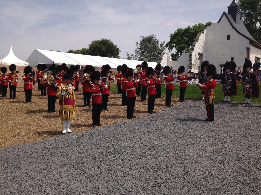 LDLightCav's tweet image. CO: Huge privilege for the RSM and I to be at #hougoumont for the #Waterloo200 anniversary celebrations.