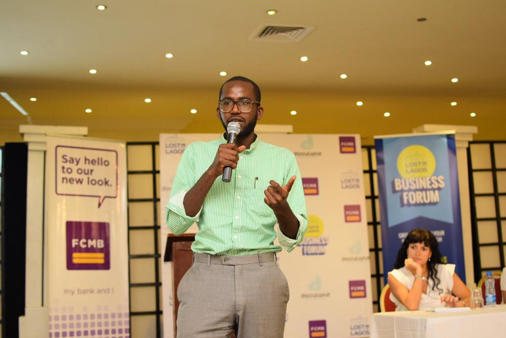 MyFCMB's tweet photo. Emeka Okocha just finished his session on #ForgetTheNumbers http://t.co/3cyuoiyzZx
