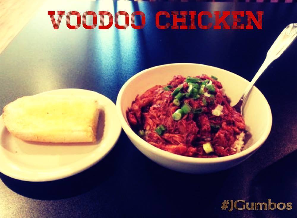 jgumbos's tweet photo. Craving something spicy? Voodoo Chicken is the perfect choice! #JGumbos #FoodForTheSoul #CajunNation http://t.co/6j8VT4yTRt
