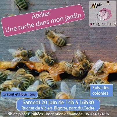 Plus de ruches dans les jardins! Atelier Artpiculture à Vic en Bigorre samedi 20 juin.