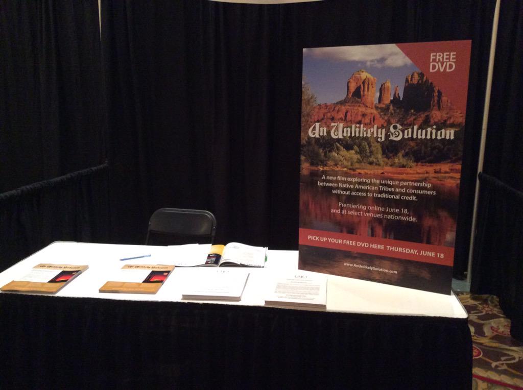 TribalEcommerce's tweet photo. At #ResDC? Stop by our booth for more info on #AnUnlikelySolution & our premiere @CatoInstitute. @ncaied @CatoEvents http://t.co/TYxXLwHKTn