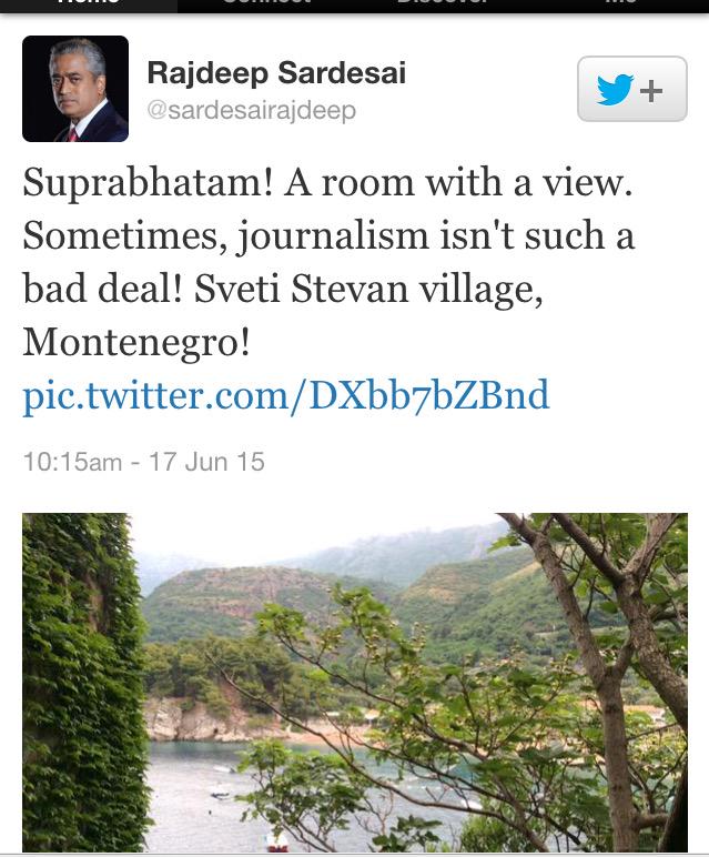 devyanidilli's tweet image. &quot;Of crse journalism isn&apos;t such a bad deal&quot;
Hasnt @sardesairajdeep heard abt journo hvg 53Cr villa?
😁😁
#ModiToRajdeep