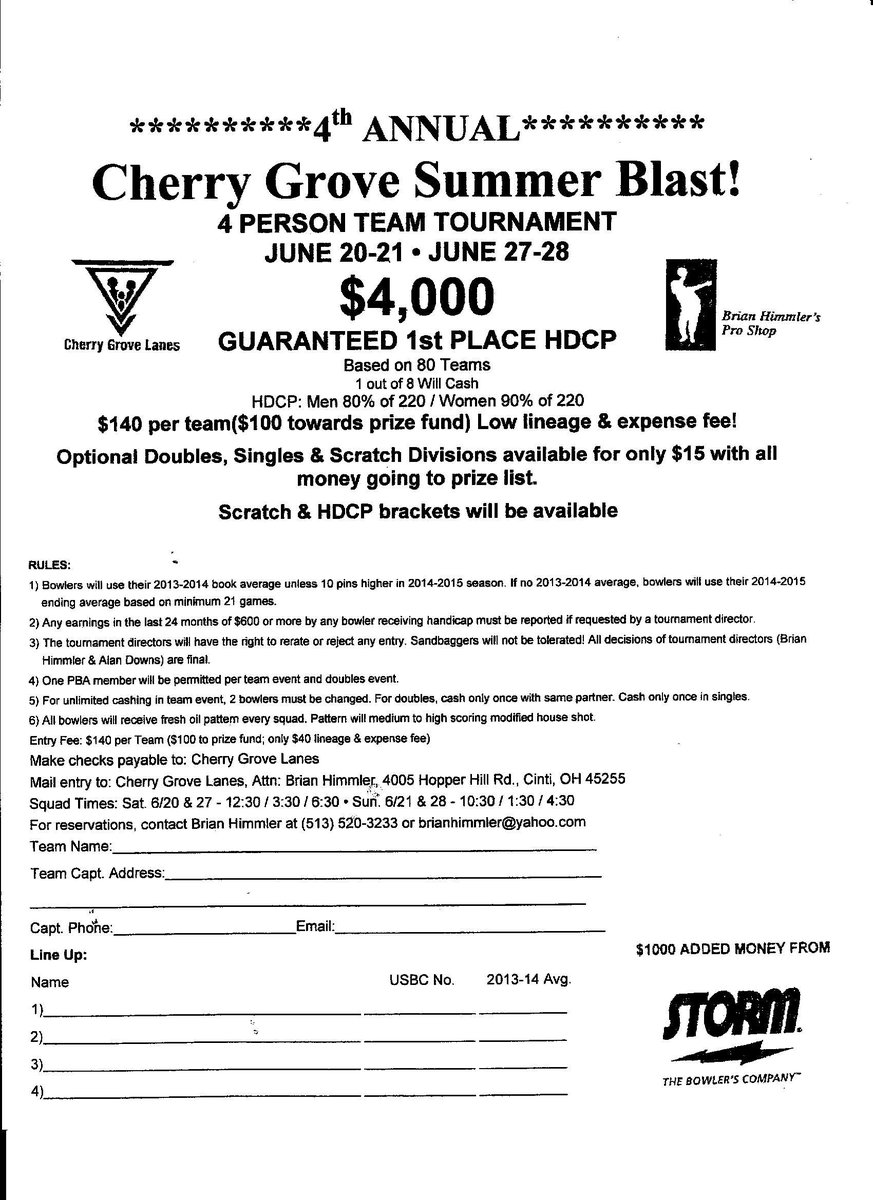 Cherry Grove Lanes (CGLanes) Twitter