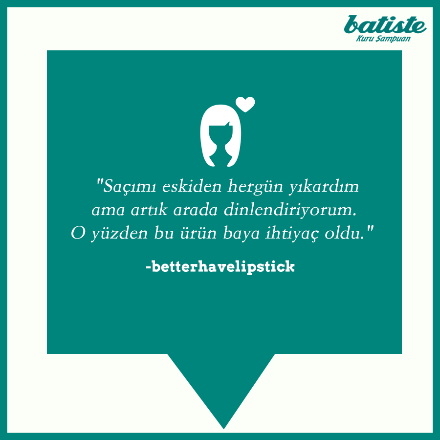 BatisteTurkiye's tweet photo. Doğru söze ne denir? Her gün yıkamanın saçı kuruttuğu bir gerçek. http://t.co/VIk746Ewmt
