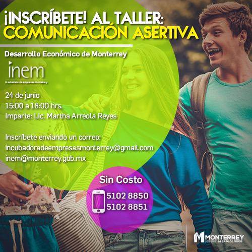 marellanesc's tweet photo. Participa en los talleres que organiza #inem y @SDEMty este mes de junio. Pide informes: inem@monterrey.gob.mx http://t.co/ieSdjvpJQh