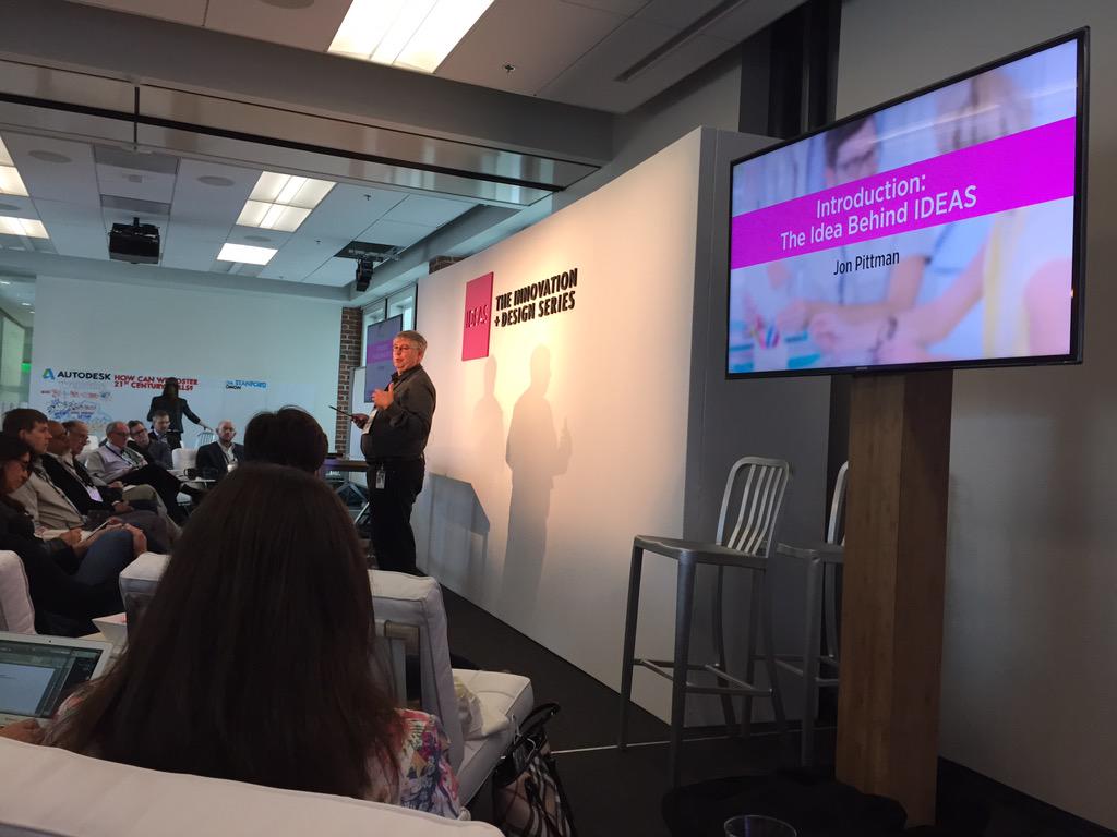 Jon Pittman from <a href="/autodesk/">Autodesk</a> helps kickoff #adskIDEAS 10 &amp; talks about not only best but next practices in edu &amp; design