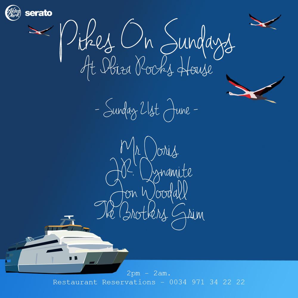 This Sunday at Pikes hotel, with <a href="/MrDorisMusic/">Mr Doris</a> <a href="/jrdynamite/">JR.Dynamite Edits</a> <a href="/AndyWeLove/">Andrew.Livesey</a> and <a href="/markwelove/">Grimly Balearic</a> Looking forward to this!