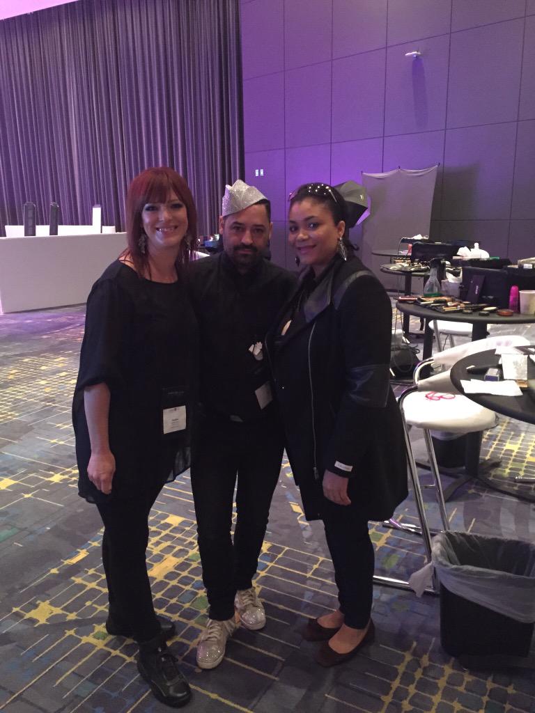 AssocForum's tweet photo. Make sure you visit the makeup team in Chuck Fazio's Headshot lounge! @Jacks_Von_Liria @SpicezGarcia #FFWD15 http://t.co/eci6NbahKf