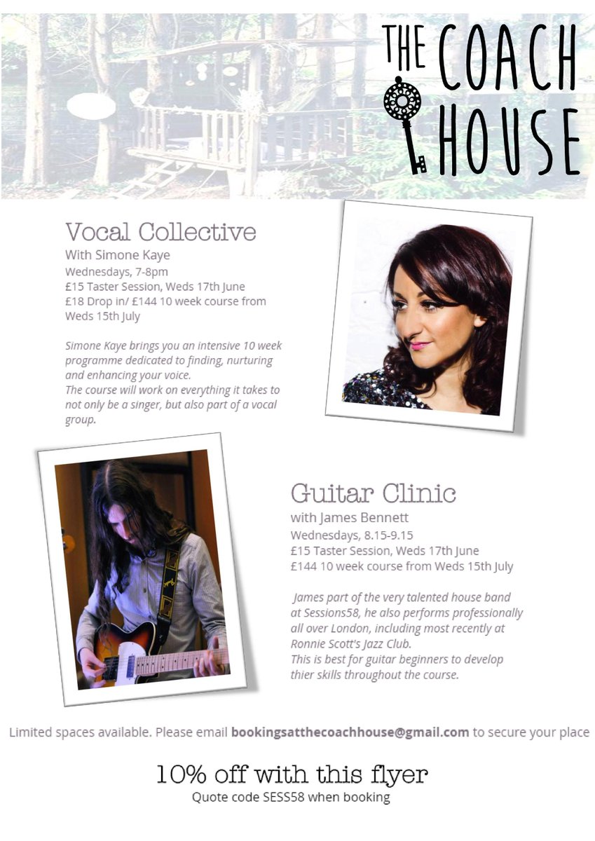 CoachHouse58's tweet image. @LinahNambooze @RonocMusic Hope 2 see u at the Vocal &amp;amp; Guitar Clinic tonight 7pm - 9.15pm.Text 4 address 07886037970