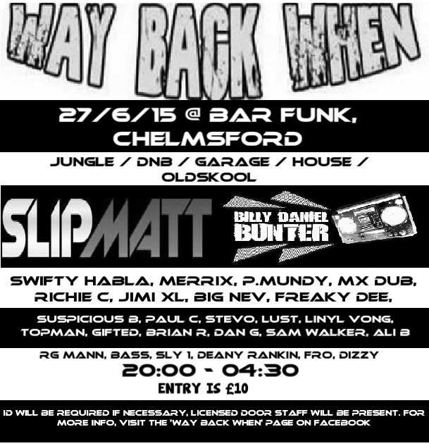 WaybackwhenWay's tweet photo. TICKETS RUNNING LOW SO SNAP THE LAST OF THEM UP NOW. @ravetickets @Slipmatt @DJBillyBunter @BarFunk @crystalpinkxxx http://t.co/0szR5xVP74
