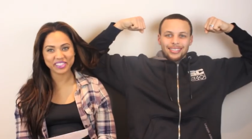 Zoosk's tweet photo. #GoldenStateWarriors' #StephCurry sure has an adorable wife to celebrate with! #wcw http://t.co/AmLkpuQcjh @POPSUGAR http://t.co/E0hoEcym2q