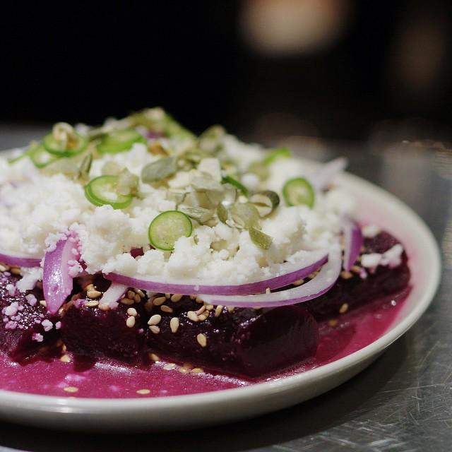 Nothing beats this beet root salad with Cotija cheese and sesame <a href="/chinohk/">CHINO HK</a>! ift.tt/1GtgZzz