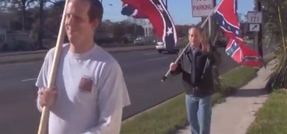 splcenter's tweet photo. BREAKING: Anniston, Alabama has two hate group members on its police force. http://t.co/IV1cHHB9sc (via @Hatewatch) http://t.co/aIvLxFPIpm