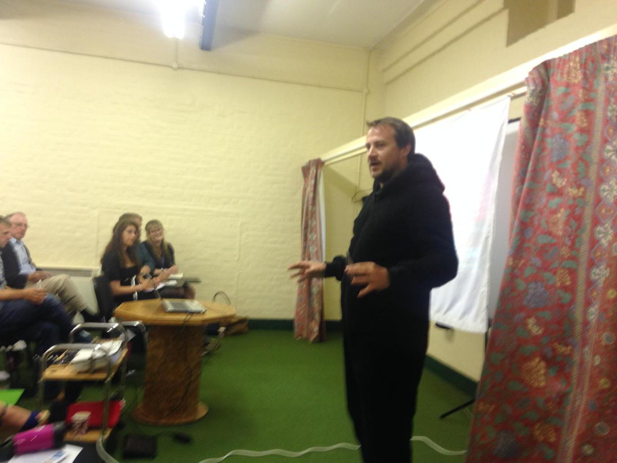 GeoDebs's tweet photo. Any excuse to dress up like a gorilla eh? @davidErogers sharing why we should be guerrilla teachers #tmpompey http://t.co/kWxd4OBbmQ