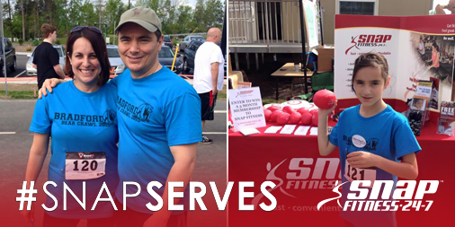 snapfitness's tweet photo. Snap Fitness Concord handed out 200+ bags filled w/ gear & free gym passes at a local spring carnival. #SnapServes http://t.co/3w0mZLhraS