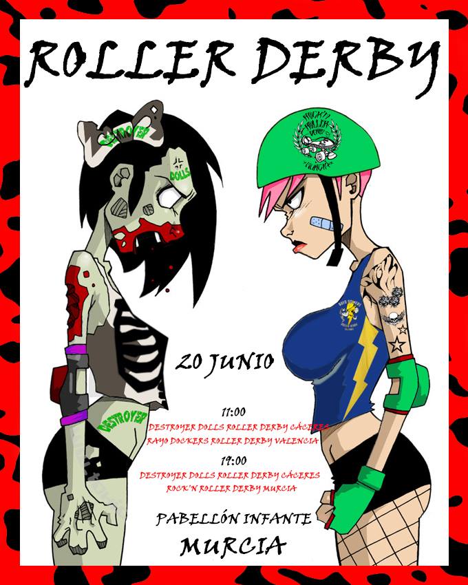 ¿Tienes plan para el sábado? ¡Ahora ya si! Super triangular con <a href="/DerbyCaceres/">Roller Derby Cáceres</a>  y @RayoDockersVDG en Murcia! GO GO GO!
