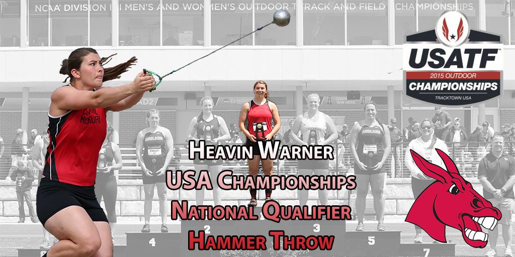 ucm_athletics's tweet photo. . @UCMTF junior Heavin Warner will compete at the 2015 USA National Championships: http://t.co/c8btMe92he #teamUCM http://t.co/muK89fKv2b