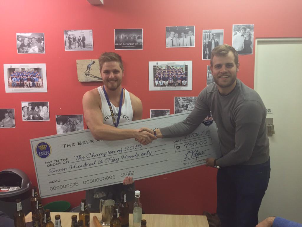 The B&amp;B Champions, aka the BBC, <a href="/AdamG999/">Adam Grant</a> walking away with the honours!