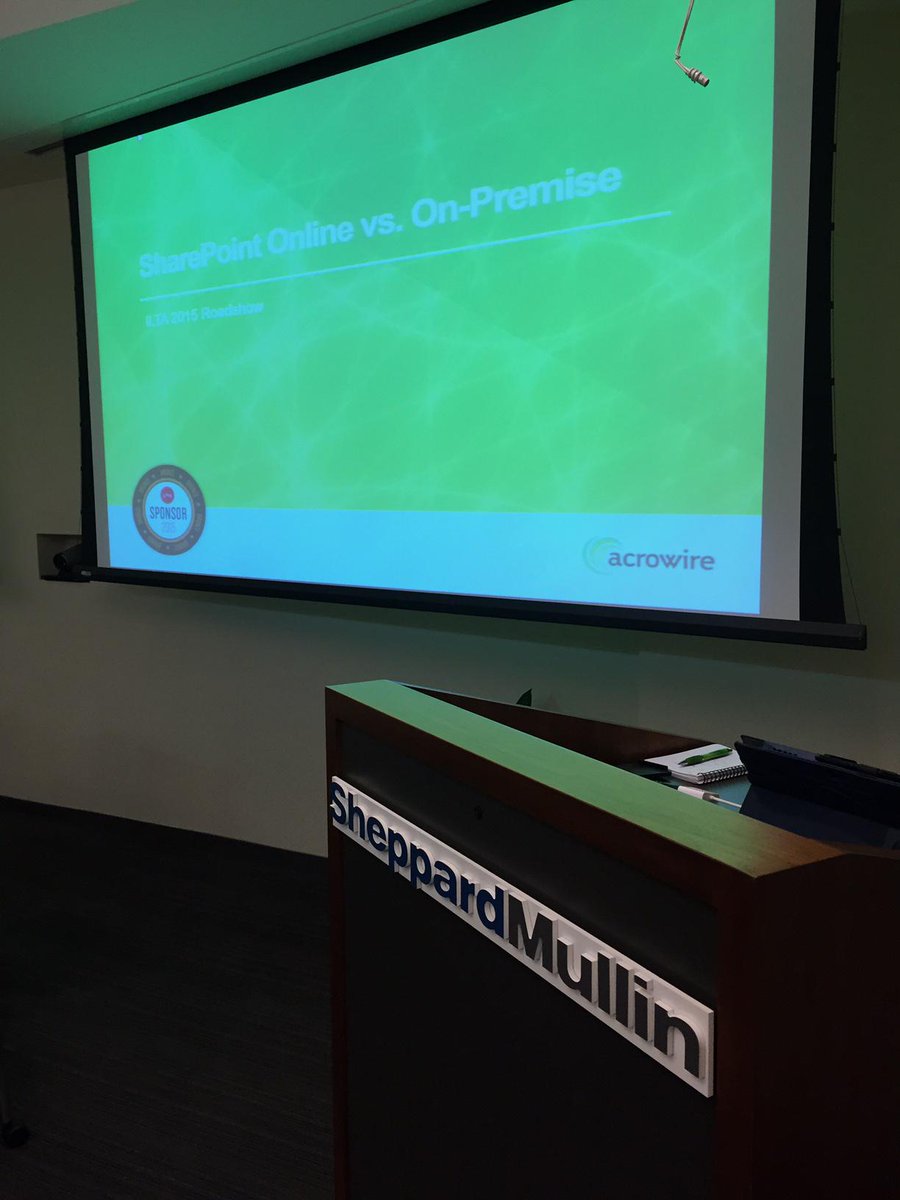 acrowire's tweet image. How much do you know about #SharePoint Online? We can help translate the pros &amp;amp; cons specific to legal. #iltaroadshow