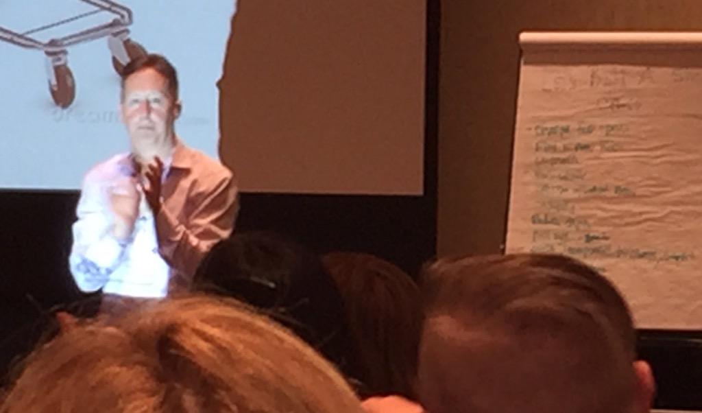 SBPChicago's tweet photo. Year 2 Marketing Innovations get applause from @bthipp #sbmm15 #greatminds http://t.co/Qrc5SH3PLm