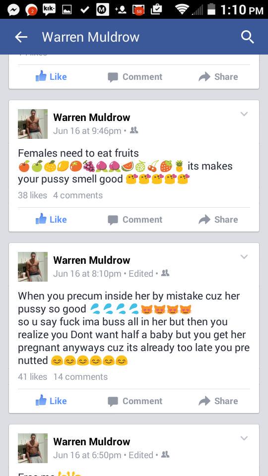 WarrenInky's tweet image. Rs 😂😂😂 go add me on Facebook: Warren Muldrow