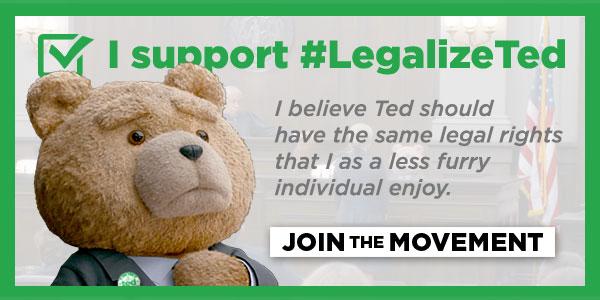 LegalizeTed's tweet image. A person's rights should not be based on how furry they might be. LegalizeTed.com