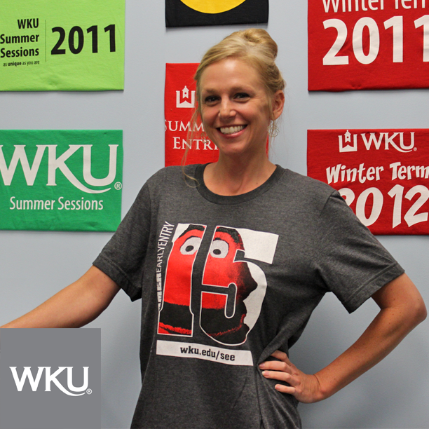 wku's tweet photo. "Knowing that something I do helps students graduate is fulfilling to me."-Alicia Bingham, #WKUSummer #PeopleofWKU http://t.co/IIJuuVLiDC