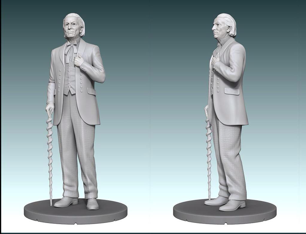 1963First's tweet image. A 3-D Sculpt of me you say, young man? I must say I approve... #doctorwho