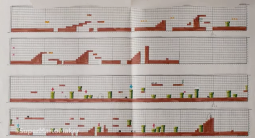Super Mario Bros. was designed on graph paper flowingdata.com/2015/06/17/sup…