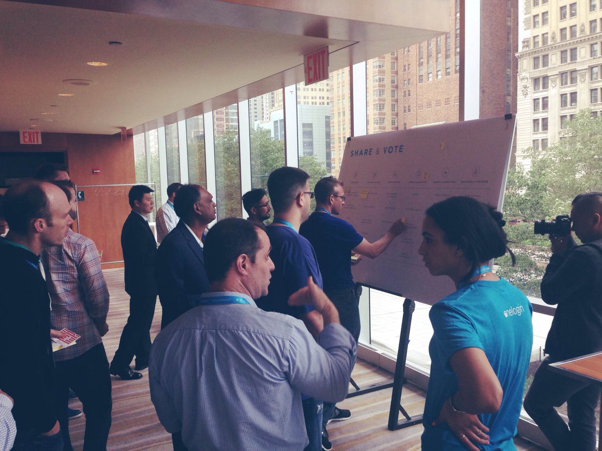 OneLogin's tweet image. Workshopping time! Our users are collaborating to help shape the future of our product.  #OLConnect #featurerequests