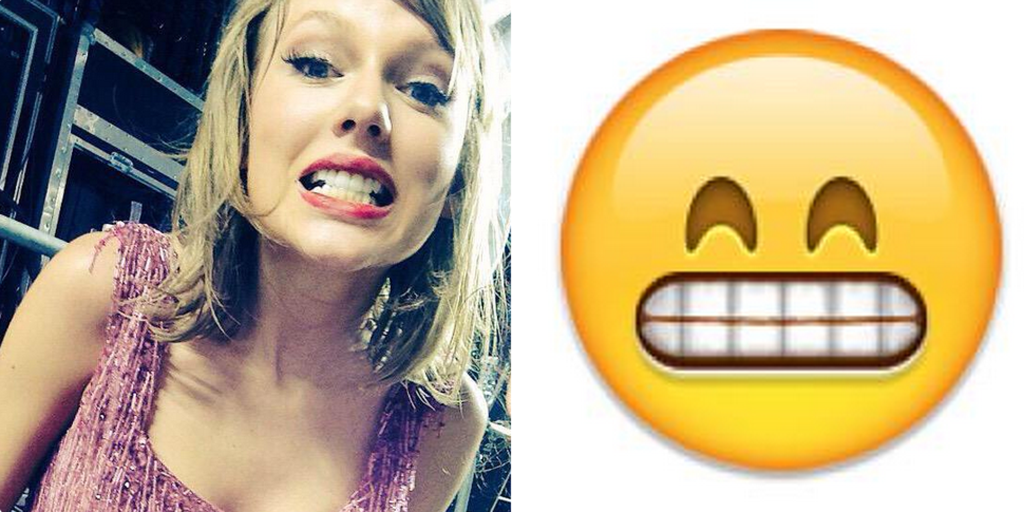 ELLEmagazine's tweet photo. A *genius* new Twitter tracks every time Taylor Swift was an emoji: http://t.co/EeoEON6Buj http://t.co/E331YKGDBB