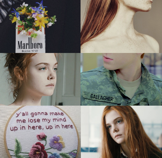 shmlssaesthetic's tweet photo. genderswap ian gallagher // elle fanning // http://t.co/XdnsQr43Uk