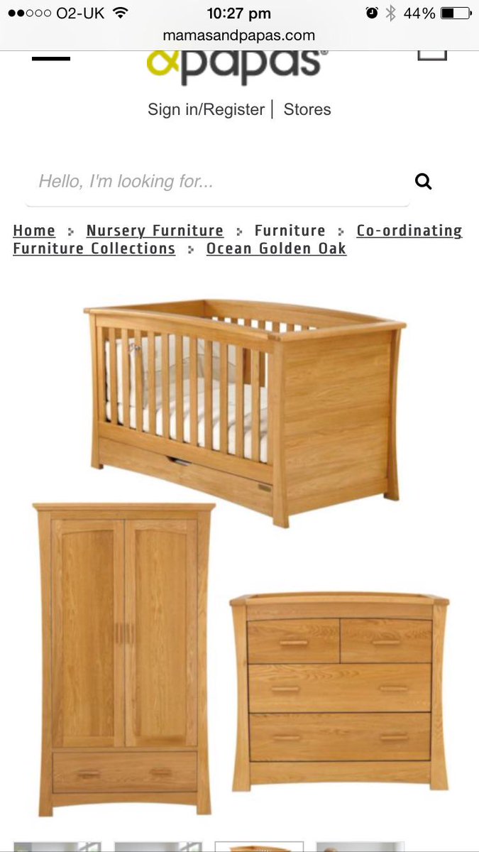 mamas and papas oak furniture