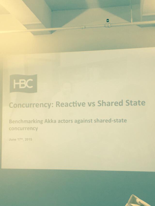 hbc_digital's tweet photo. #Concurrency #Akka #playframework #hbcdigitalmeetup Happening Now!! http://t.co/lcsFkrexwr