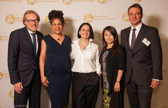 GDLExchange's tweet photo. Thank you friends & supporters Janina Urussowa, Ph.d of @bez_graniz /@Daimler @MercedesBenz #GDLE2015 @UN #diversity http://t.co/jRqtfOXSQa