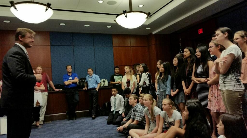 The Nevada NHD delegation meets with NV Rep Senator Dean Heller. <a href="/NVSocialStudies/">NV Social Studies</a> #NHD2015 #NHDinNV