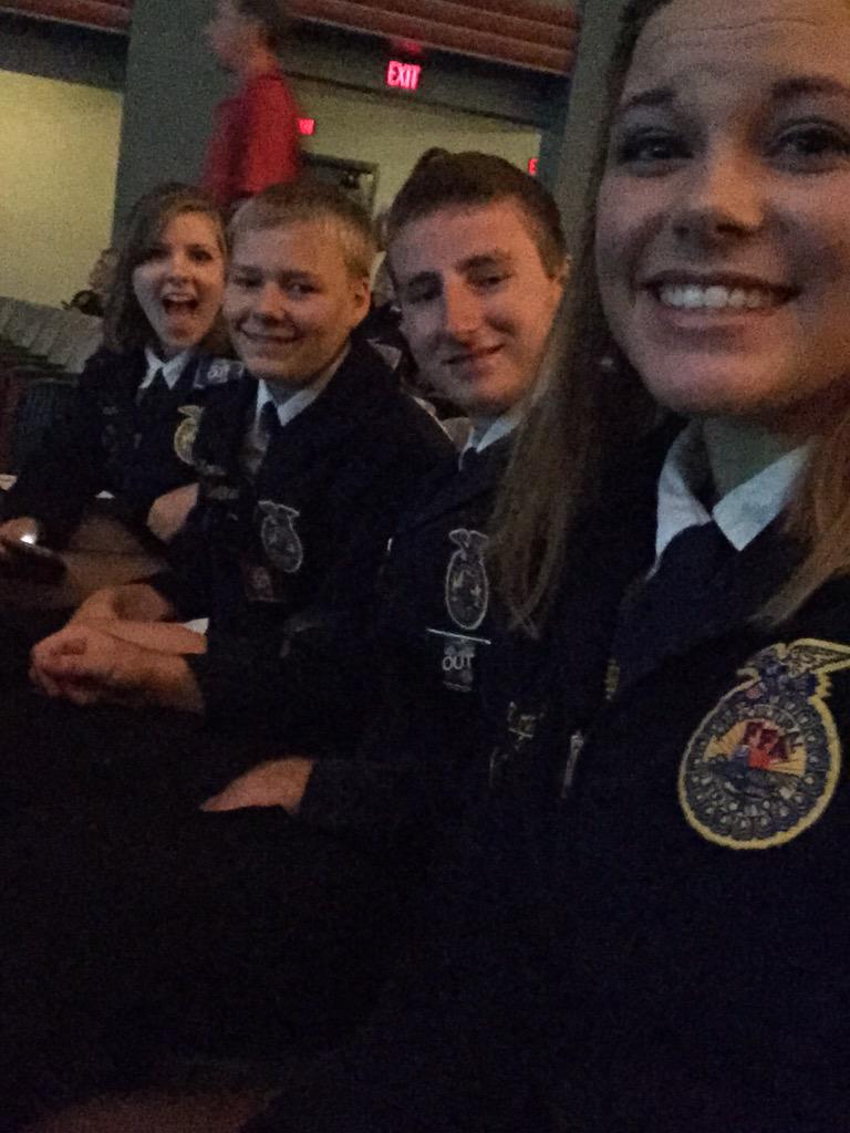 parkersturgell's tweet photo. Ready to get our Hoosier degrees! @IndianaFFA #86INFFAConv #goINFFA #GoAllOut http://t.co/z9Q2uMc4Mw